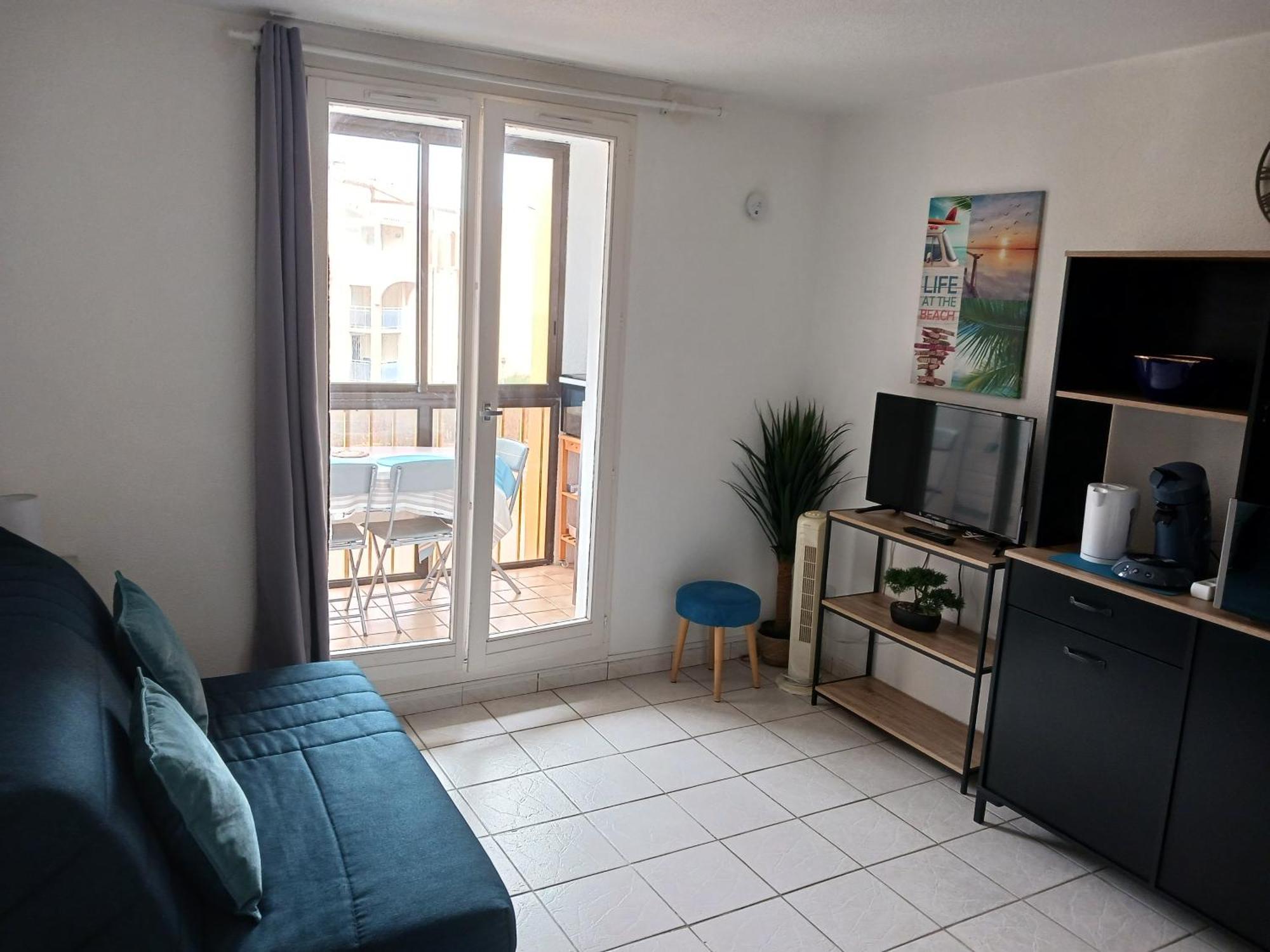 Appartement Vue Mer, Acces Direct Plage, Parking Privatif Ле-Баркарес Екстер'єр фото