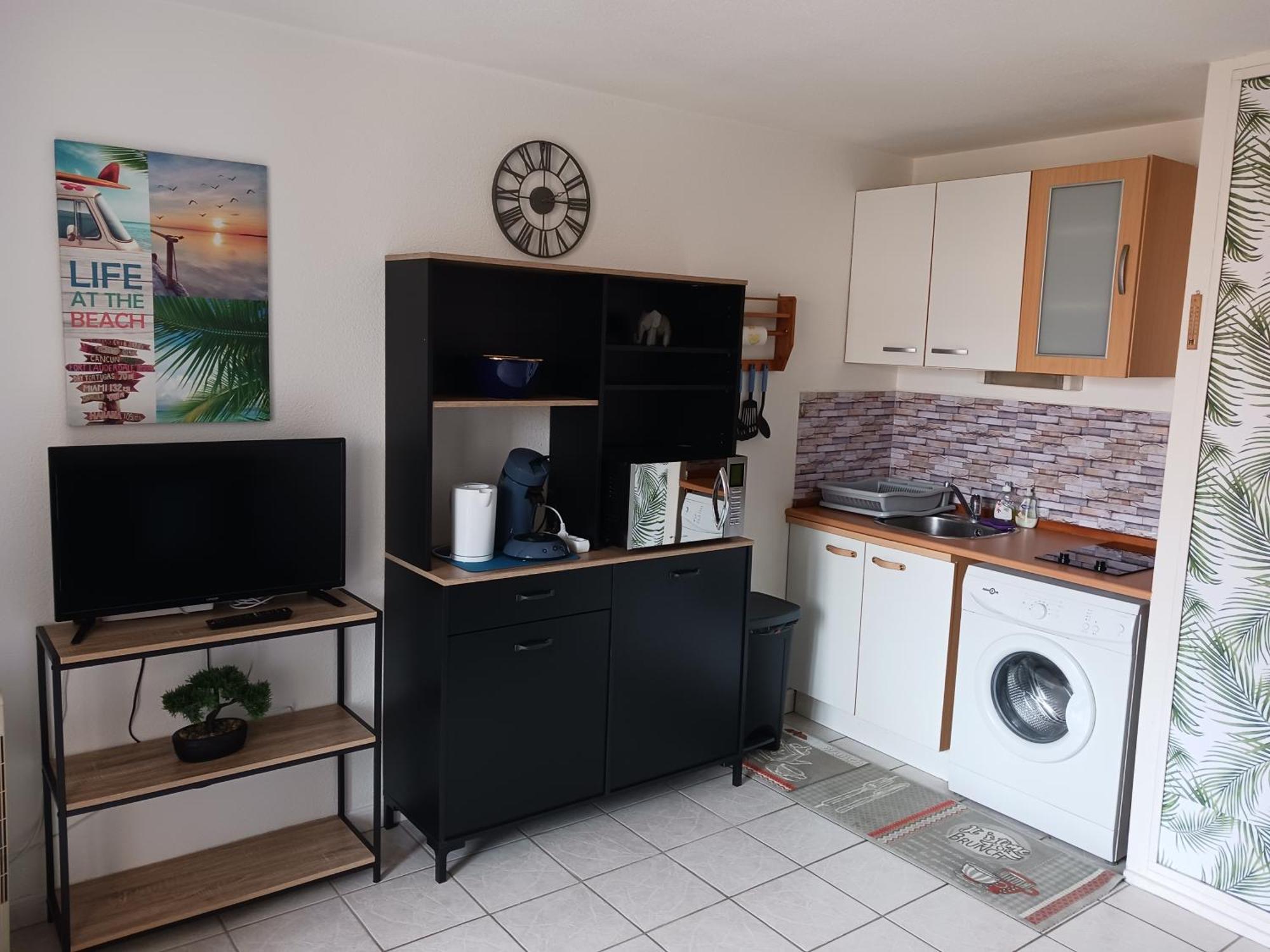 Appartement Vue Mer, Acces Direct Plage, Parking Privatif Ле-Баркарес Екстер'єр фото